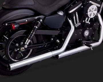 Vance & Hines 2015 Sportster 883 Super Low STRAIGHTSHOTS HS SLIP-ONS Egzoz 16863