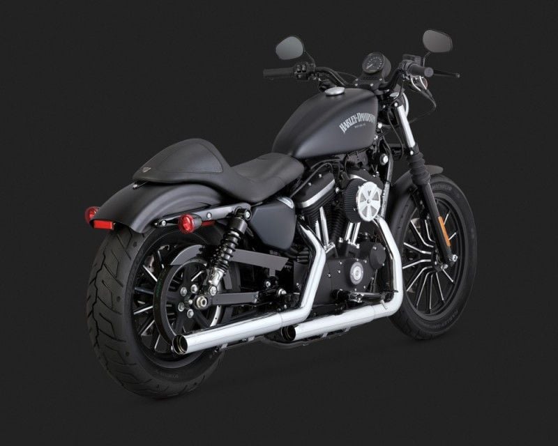 Vance & Hines 2015 Sportster 883 Super Low TWIN SLASH 3-INCH SLIP-ONS Egzoz 16861