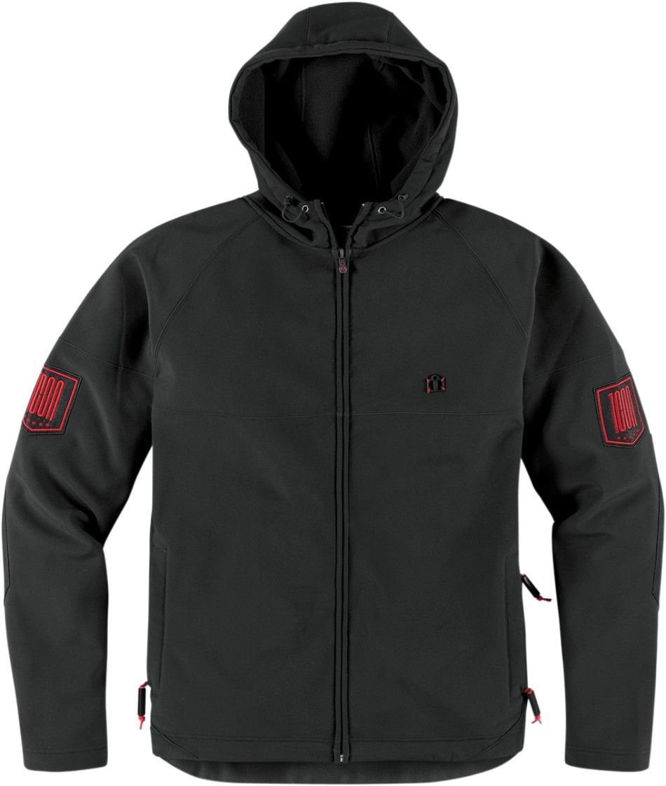 ICON 1000 Hoodlux Softshell Motosiklet Montu Large