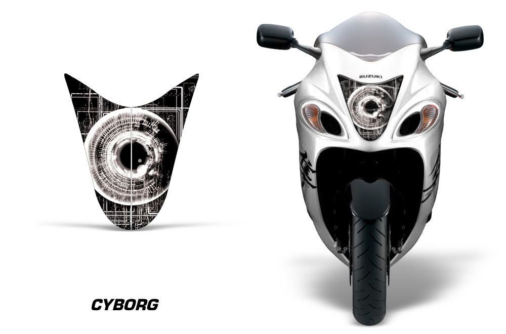 Suzuki Hayabusa Far Sticker Seti - Cyborg Black