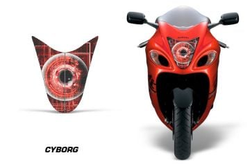 Suzuki Hayabusa Far Sticker Seti - Cyborg Red