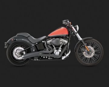 Vance & Hines 2014 FatBoy BIG RADIUS 2-INTO-1 BLACK Egzoz 48019