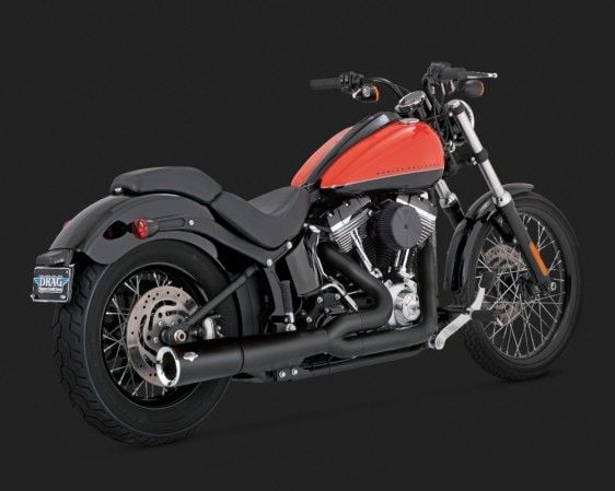 Vance & Hines 2014 FatBoy PRO PIPE BLACK Egzoz 47527