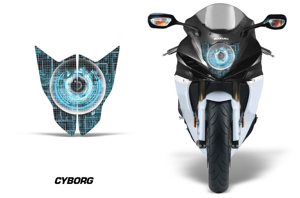 Suzuki Gsx-R 600/750 Far Sticker Seti - Cyborg Blue