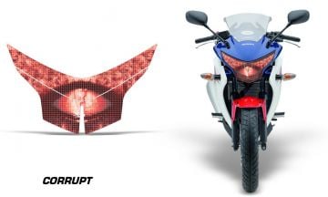 Honda Cbr 250 R Far Sticker Seti - Corrupt Red