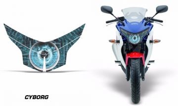Honda Cbr 250 R Far Sticker Seti - Cyborg Blue