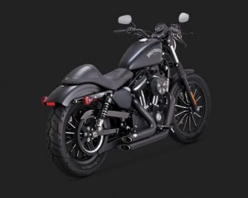 Vance & Hines 2015 Sportster 1200 Custom SHORTSHOTS STAGGERED BLACK Egzoz 47229