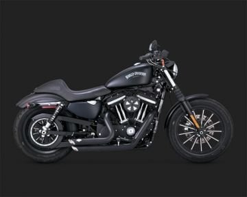 Vance & Hines 2015 Sportster 1200 Custom SHORTSHOTS STAGGERED BLACK Egzoz 47229