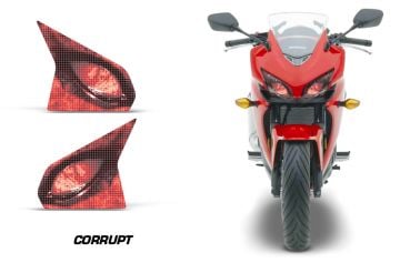 Honda Cbr 500R Far Sticker Seti - Corrupt Red