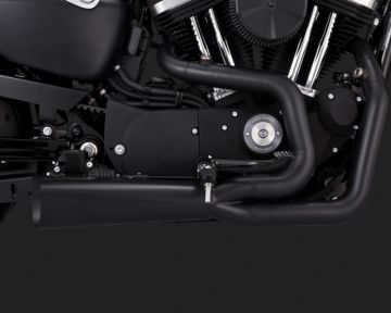 Vance & Hines 2015 Sportster 1200 Custom COMPETITION SERIES 2-INTO-1 BLACK Egzoz 75-118-9