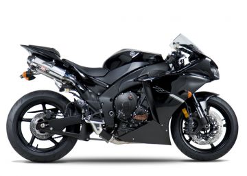 Yamaha Yzf R1 TRC Yoshimura Çift Tüp Egzoz Paslanmaz Çelik/Karbon Uç