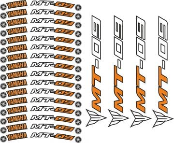 Yamaha MT-09 Jant Sticker Seti
