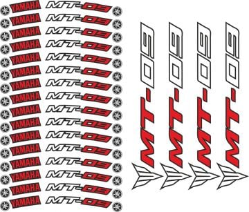 Yamaha MT-09 Jant Sticker Seti