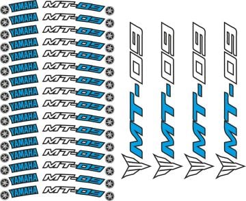 Yamaha MT-09 Jant Sticker Seti