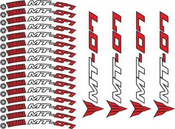 Yamaha MT-07 Jant Sticker Seti