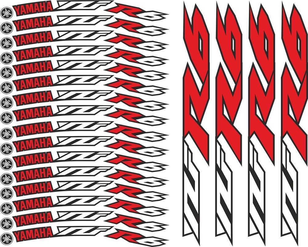 Yamaha Yzf R6 Jant Sticker Seti