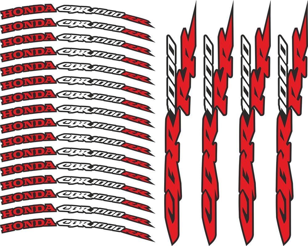 Honda Cbr 1000 RR Jant Sticker Seti