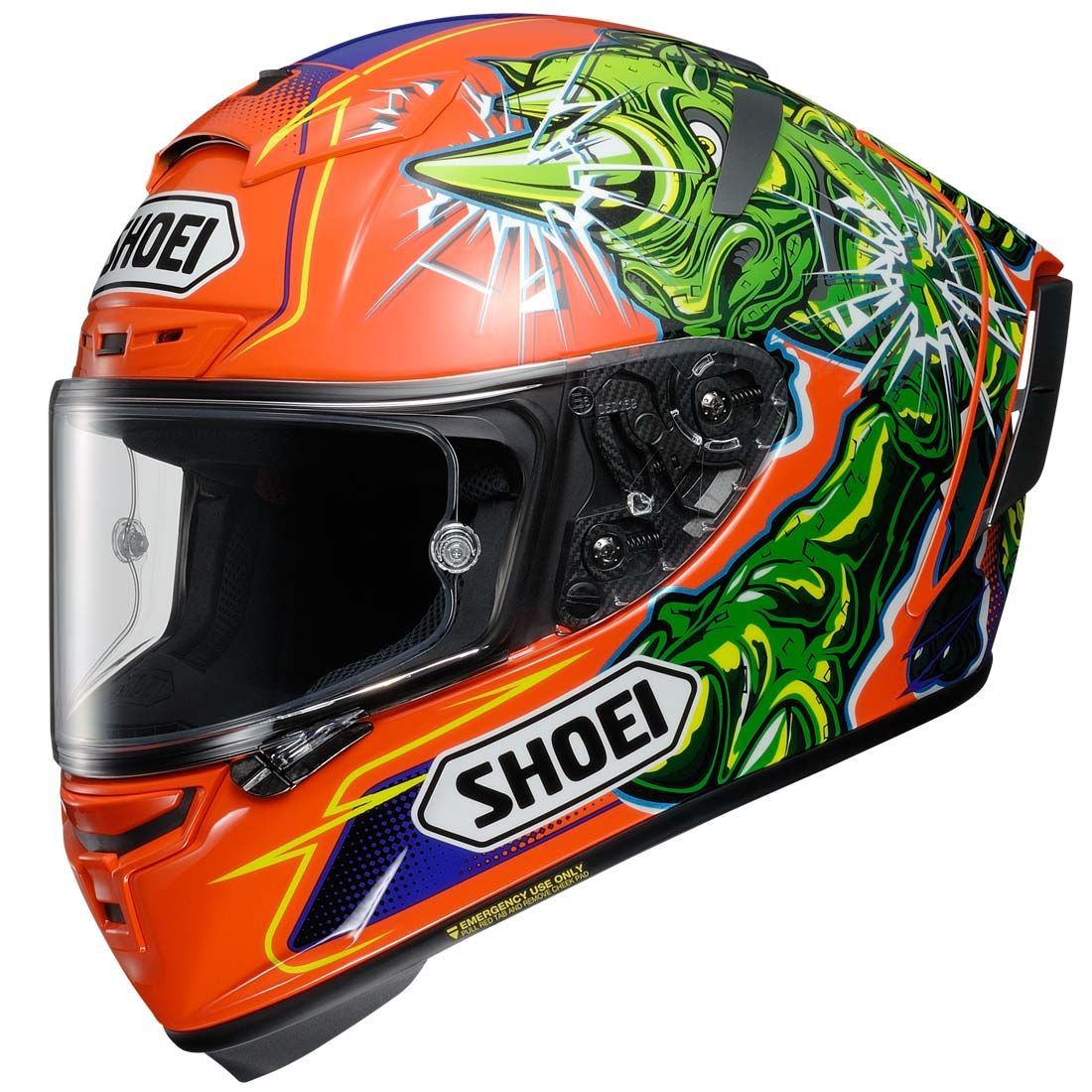ショウエイ X-Fourteen POWER RUSH TC-8 Mサイズ Shoei X-Fourteen Power Rush TC-8 Full Face Kask | Shoei | X