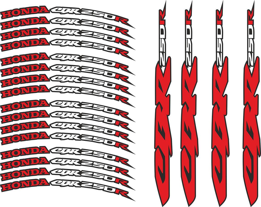 Honda Cbr 250R Jant Sticker Seti