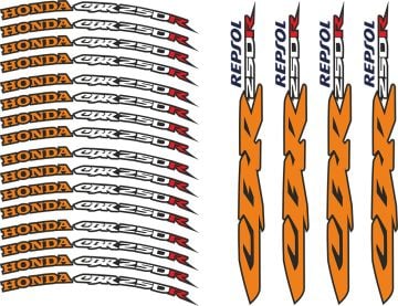 Honda Cbr 250R Jant Sticker Seti