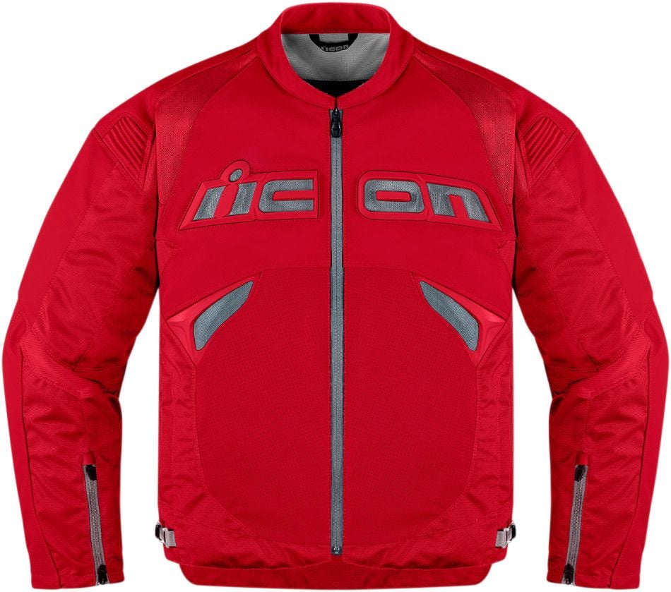 Icon Sanctuary Kırmızı Deri Motosiklet Montu