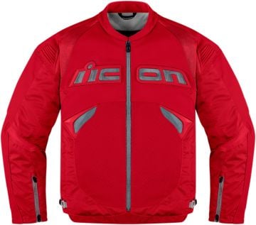 Icon Sanctuary Kırmızı Deri Motosiklet Montu