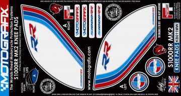 Bmw S1000RR 2015+ Model Motografix Tank Pad+Damla Sticker Takımı