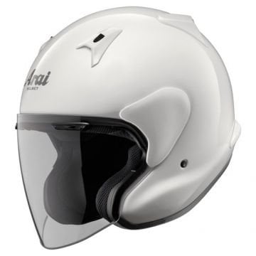 Arai XC Mat Beyaz Yarım Motosiklet Kaskı