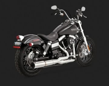 Vance & Hines 2014 Fatbob Çelik HI-OUTPUT 2-INTO-1 Komple Egzoz 27523