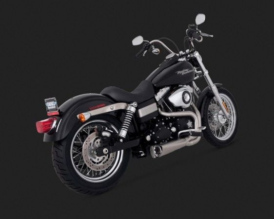 Vance & Hines 2014 Fatbob COMPETITION SERIES 2-INTO-1  BLACK Komple Egzoz 75-115-9