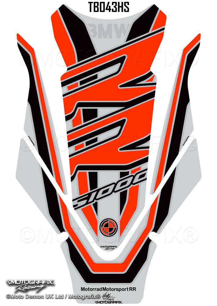Bmw S1000RR 2019+ Model Motografix Tank Pad