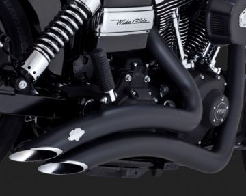 Vance & Hines 2014 Fatbob BIG RADIUS 2-INTO-2 BLACK  46061 Komple Egzoz
