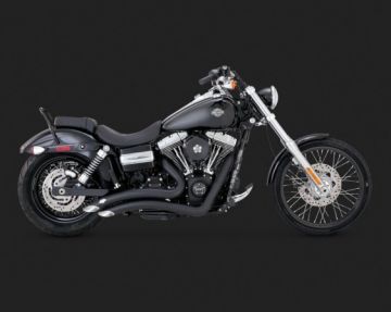 Vance & Hines 2014 Fatbob BIG RADIUS 2-INTO-2 BLACK  46061 Komple Egzoz