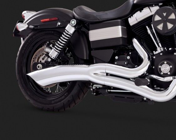Vance & Hines 2014 Fatbob BIG RADIUS 2-INTO-1 Komple Egzoz 28021