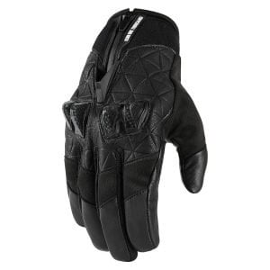 ICON 1000 AKROMONT - BLACK Deri Eldiven