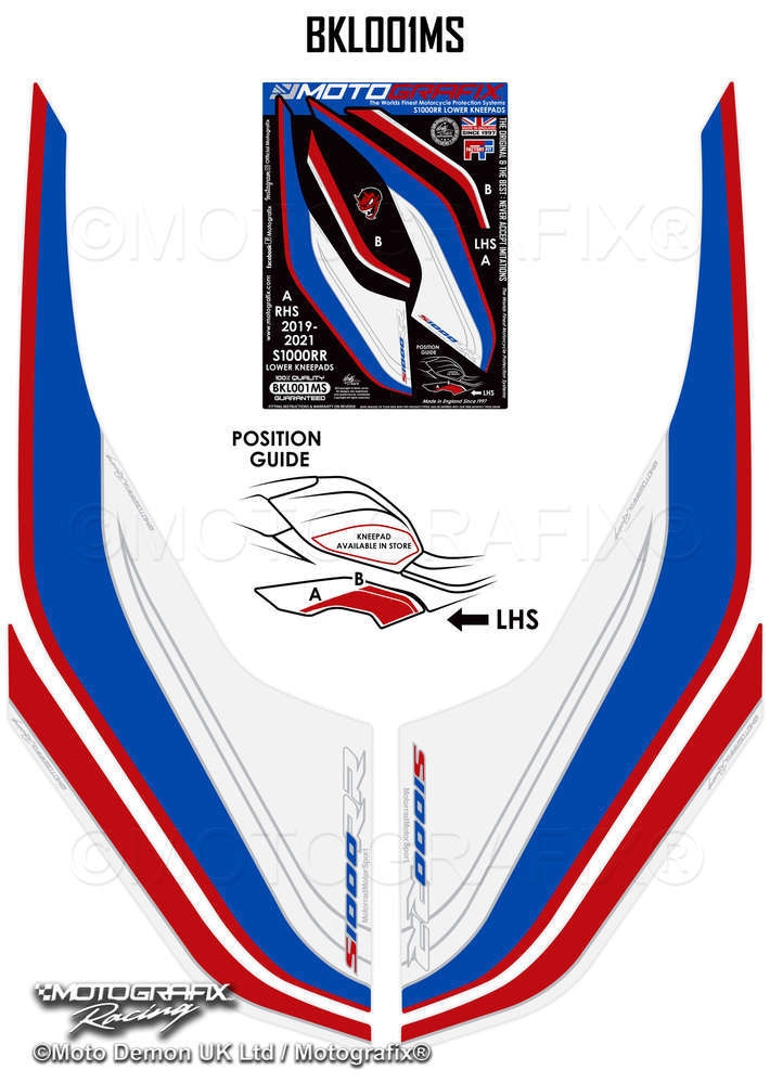 Bmw S1000RR 2019+ Model Motografix Depo Yan Pad