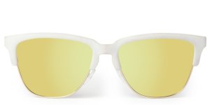 Skull Rider Golden White Güneş Gözlüğü -Metallic