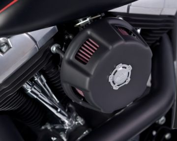 Vance & Hines 2014 Fatbob VO2 AIR INTAKE DUKE BLACK  40005