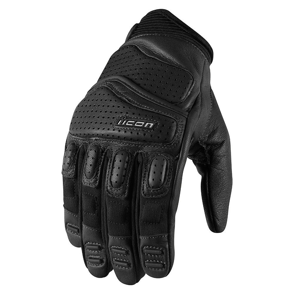 ICON SUPERDUTY2 - BLACK Deri Eldiven