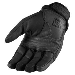 ICON SUPERDUTY2 - BLACK Deri Eldiven