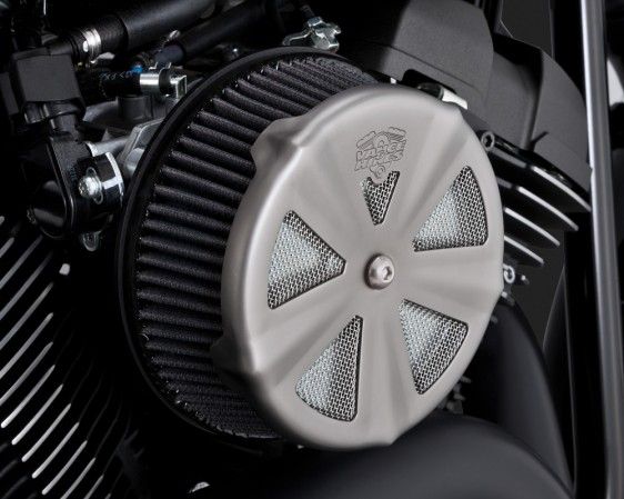 Vance & Hines 2014 Fatbob VO2 SKULLCAP CROWN Mat Krom Hava Filtresi Kapak 71025