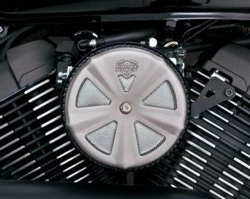 Vance & Hines 2014 Fatbob VO2 SKULLCAP CROWN Mat Krom Hava Filtresi Kapak 71025