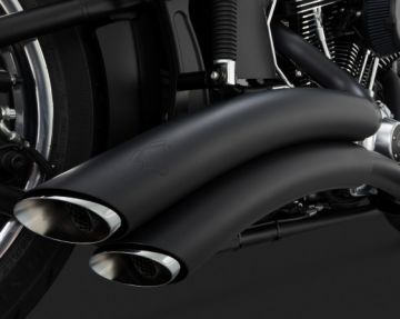 Vance & Hines 2014 Fatboy SUPER RADIUS BLACK Egzoz 46051