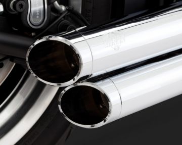 Vance & Hines 2014 FatBoy Lo BIG SHOTS STAGGERED Krom Egzoz 17933