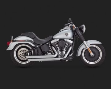 Vance & Hines 2014 FatBoy Lo BIG SHOTS STAGGERED Krom Egzoz 17933