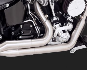 Vance & Hines 2014 FatBoy Lo STAINLESS HI-OUTPUT 2-INTO-1 Egzoz 27521