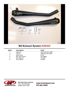 Kawasaki ZX-14R 12-17 Çift MC-36 Slip On Egzoz | M4 Exhaust