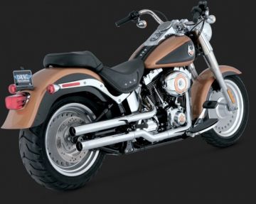 Vance & Hines 2014 Fatboy Lo STRAIGHTSHOTS HS SLIP-ONS Egzoz 16827