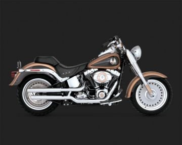 Vance & Hines 2014 Fatboy Lo STRAIGHTSHOTS HS SLIP-ONS Egzoz 16827