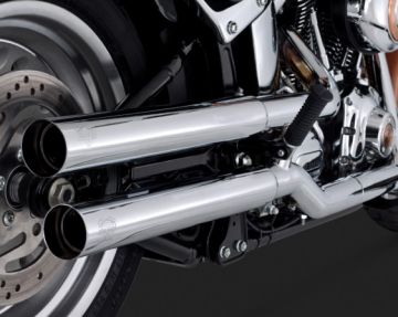 Vance & Hines 2014 Fatboy Lo STRAIGHTSHOTS HS SLIP-ONS Egzoz 16827